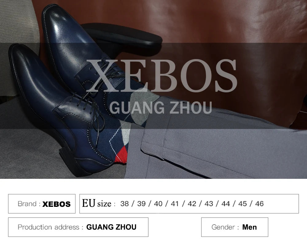 Brand Designer Whole Cut Oxford Dress Shoes Men Genuine Leather Handmade Lace Up Plain Toe Business Office Formal Wedding Shoe