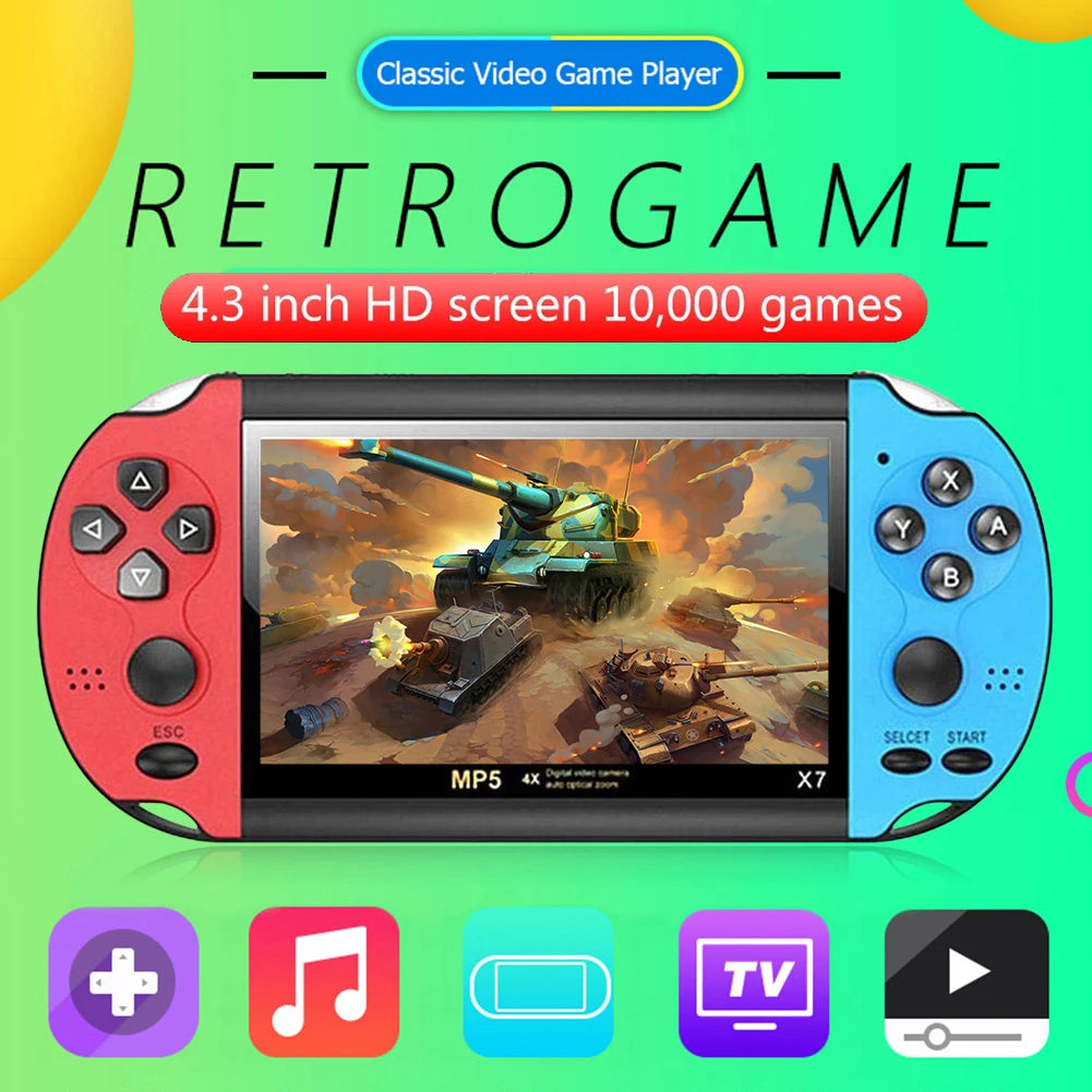 Nintendo Handheld Portable Retro Video Hand Game Console Player Arcade for Children Kids Videogame Box Mini Emulator TV Machine Classic