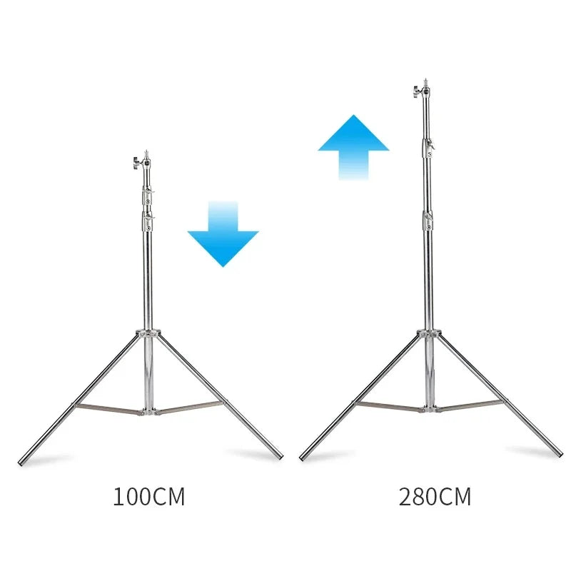 Selens Adjustable 210/280/400 cm Stainless Steel Light StandTripod Stand for photo studio kits Photography Accessories Tripod