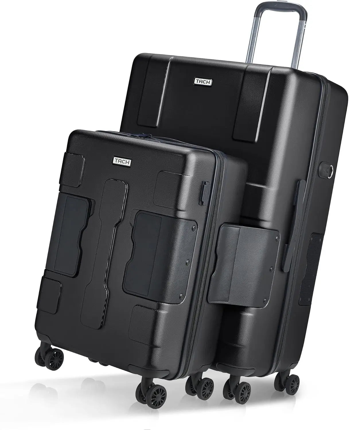 2 Piece Luggage Set - 20 & 28 inch Luggage | Carry On & Large Checked Suitcases Patented Built-In Connect