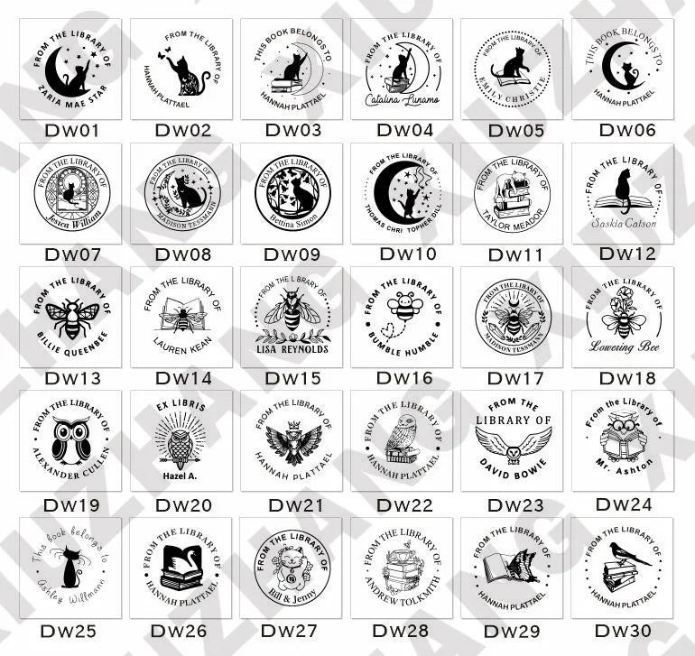 Custom Embosser Stamp, from the library embosser, Personalized Book Embosser, custom logo,Magic school, gift for book lover