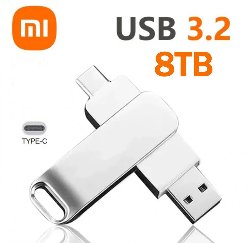 Xiaomi 16TB Flash Drive Usb 3.2 Super High Speed Metal Transfer U Disk Pen Drive Waterproof Type C Disk SSD USB Drive Disk WHEN YOU BUY ONE WE WILL OFFER YOU A FREE LAPTOP STAND GIFT ORDER NOW BEFORE THIS PROMOTION END