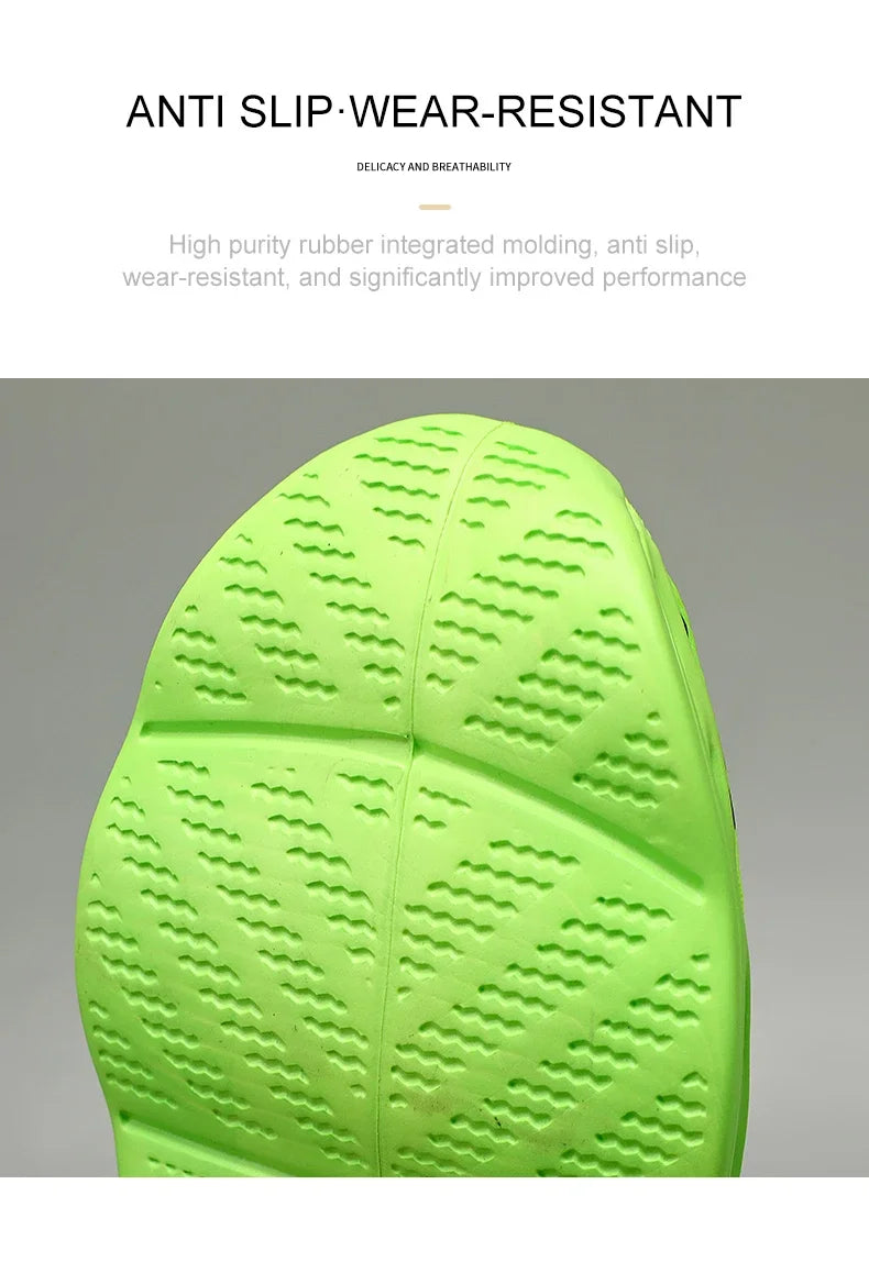 NEW 2025  Mens Sneakers Lightweight Comfortable Mesh Breathable Sneakers Men Green Casual Shoes Thick Sole Running Shoes for Men