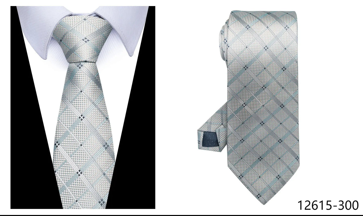 100% Silk Brand Tie Men High Grade Hot sale Woven Silk Gravatas Beige Suit Accessories Men Polka dot  Easter Day Necktie Cravate