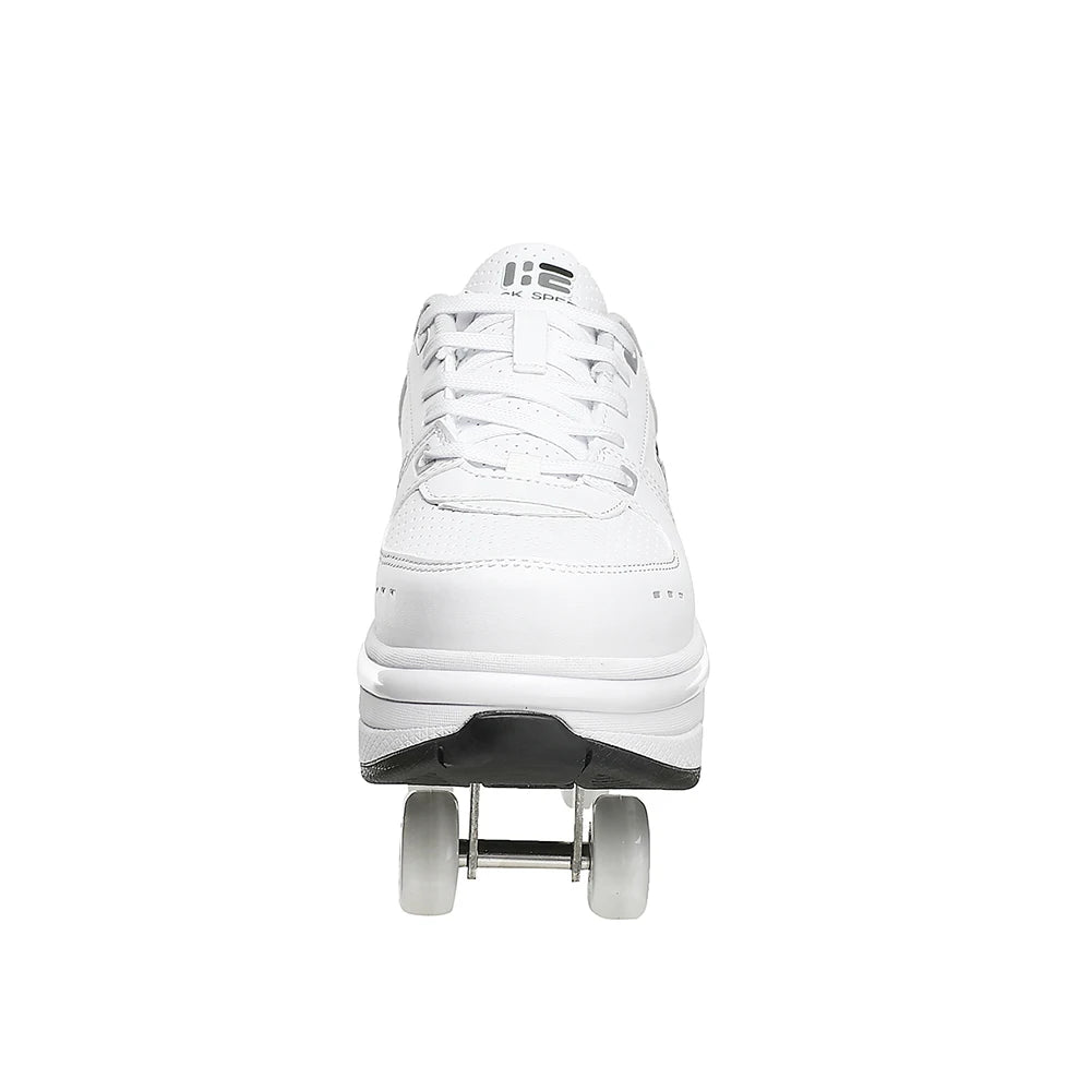 Roller Skates Running Sneakers Women's Roller Skates Adult Children Unisex Roller Skates Transformer Parkour Shoes 4 Wheels