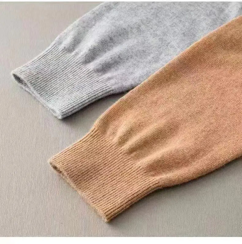 NEW COLLECTION 2024-2025 AMAZONY EPIC Winter Thick Cashmere Sweatshirt Mid Youth Half High Collar Versatile Men's Underlay Men's Golf Sportswear