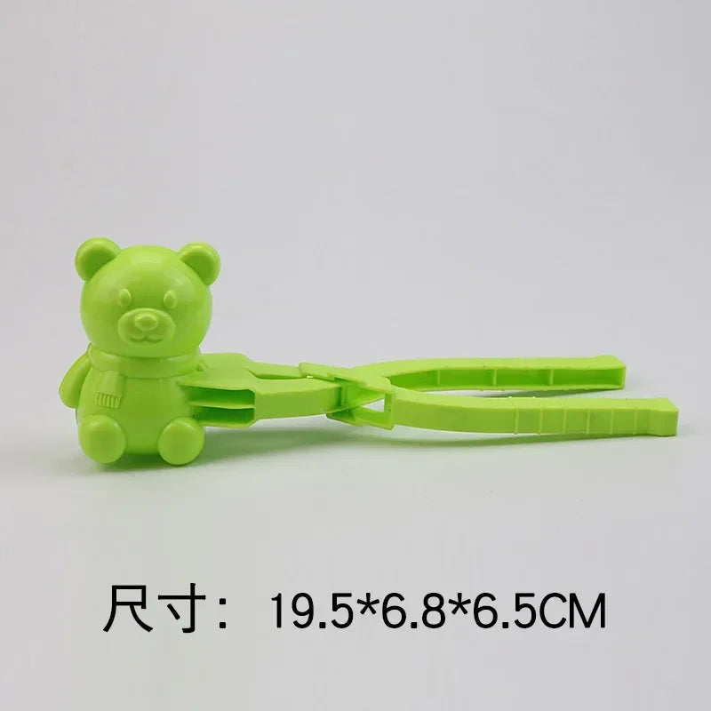 Cute Duck Shaped Snowball Maker Clip Children Outdoor Plastic Winter Snow Sand Mold Tool for Snowball Fight Outdoor Fun Sports