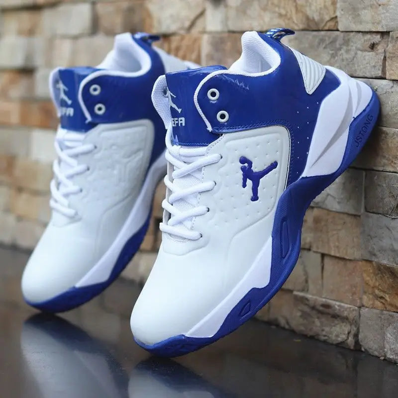 Brand New 2025 Professional Men's White Red Basketball Shoes Comfortable Casual Sneakers Anti-skid High-top Couple Women Basketball Boots