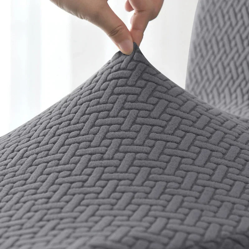 3 Seat Jacquard Recliner Sofa Cover Solid Color Lazy Boy Chair Covers Stretch Non Slip Couch Armchair Slipcovers for Living Room