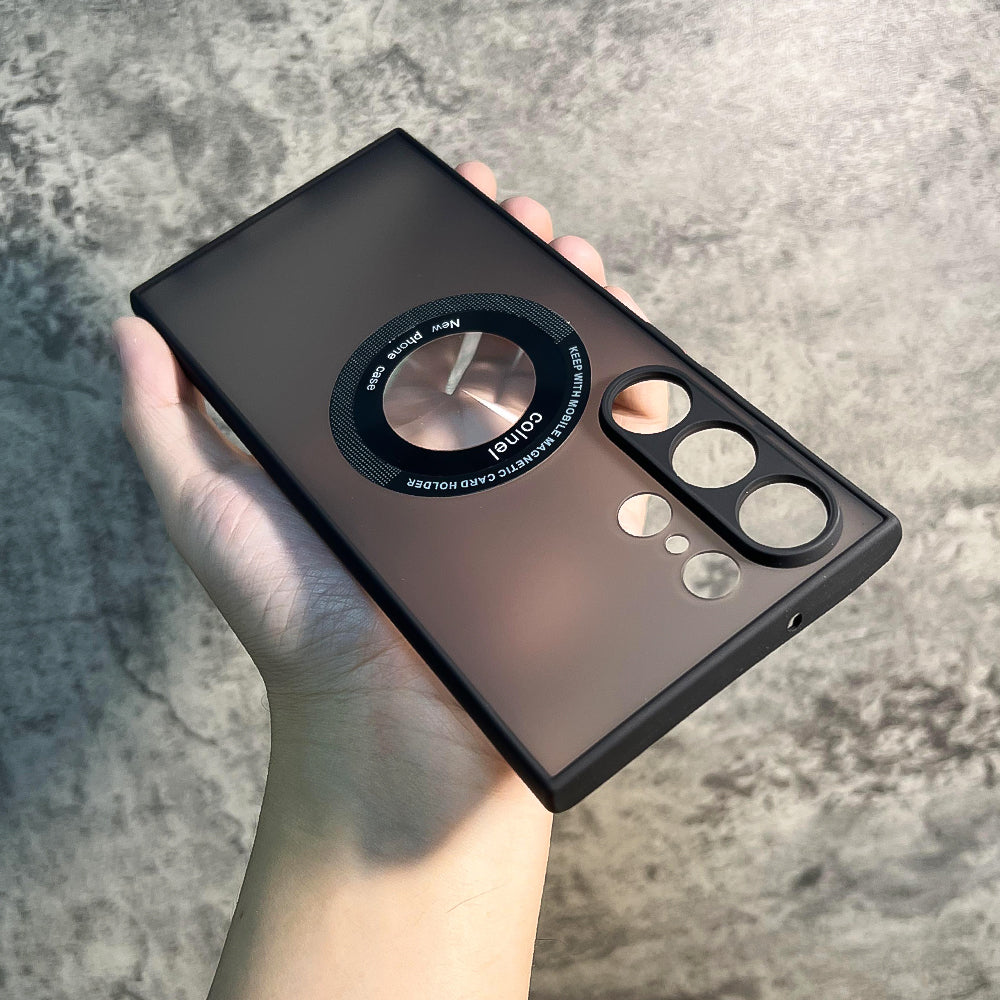 Luxury Shockproof Matte Transparent For Magsafe Case For Samsung Galaxy S23 S22 Ultra Plus S23Ultra Wireless Charging Back Cover