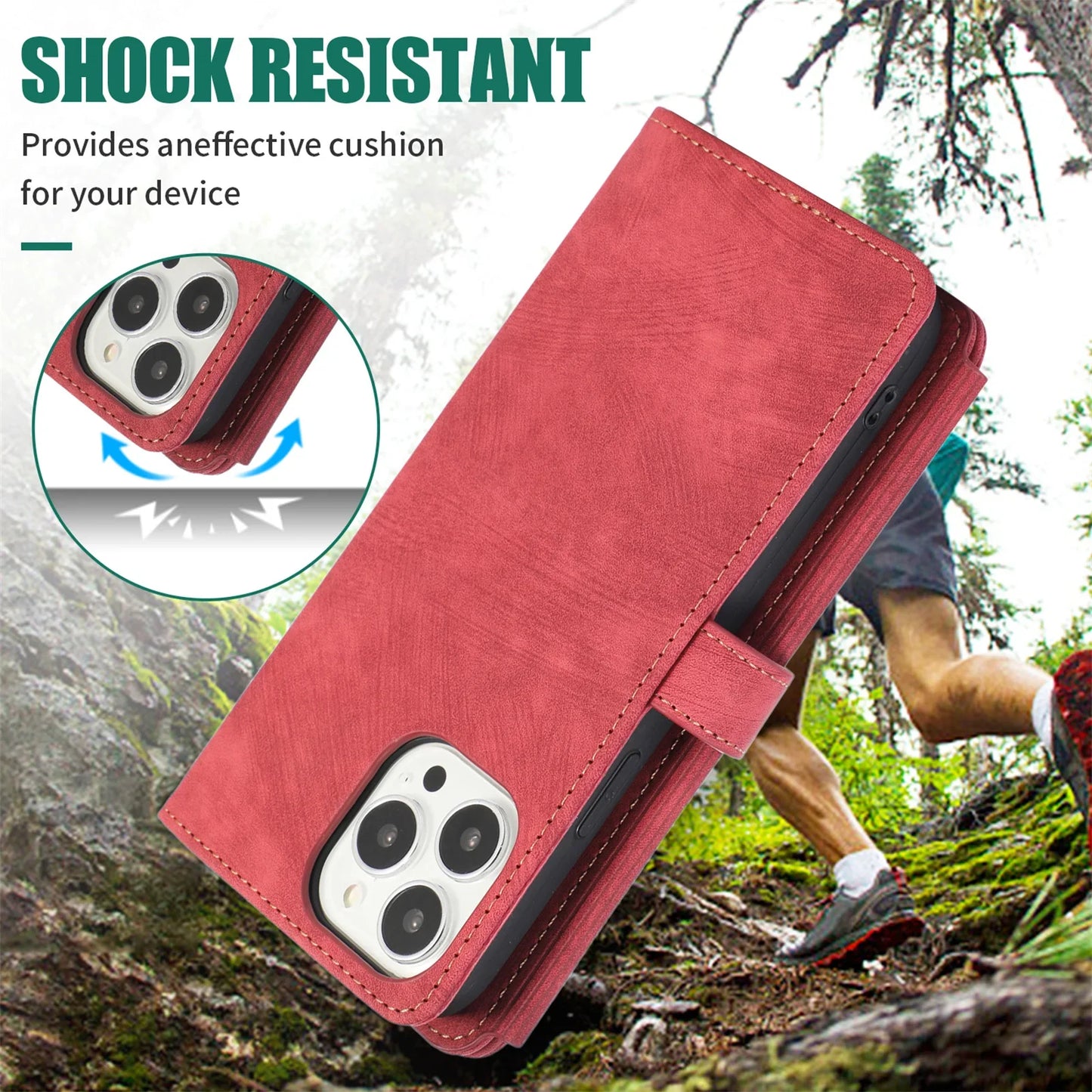 Crossbody Lanyard Card Slot Wallet Flip Case for iPhone 15 14 13 12 11 Pro Max Mini X XS 8 7 Plus SE 2020 2022 PU Leather Cover