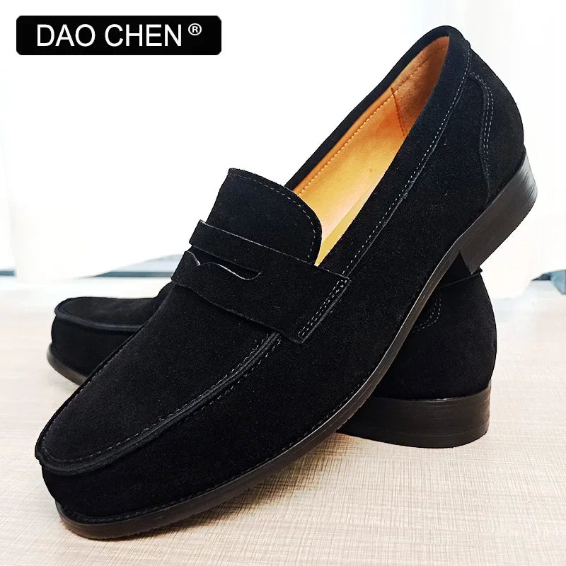 OUR NEW COLLECTION FOR 2025 LUXURY MEN LOAFERS SHOES BROWN BLACK SLIP ON ELEGANT MEN'S CASUAL LEATHER SHOES WEDDING OFFICE SUEDE men shoes