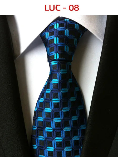 8cm Men's Tie Silk Plaids Floral Luxury Necktie Striped Ties For Men Business Formal Dresses Wedding Accessories Boy Tie