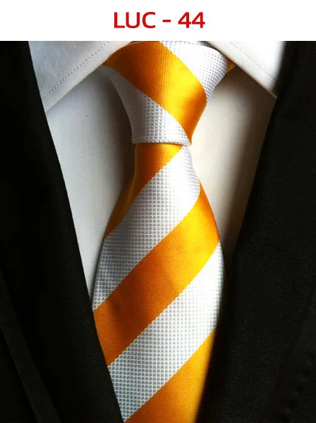 8cm Men's Tie Silk Plaids Floral Luxury Necktie Striped Ties For Men Business Formal Dresses Wedding Accessories Boy Tie