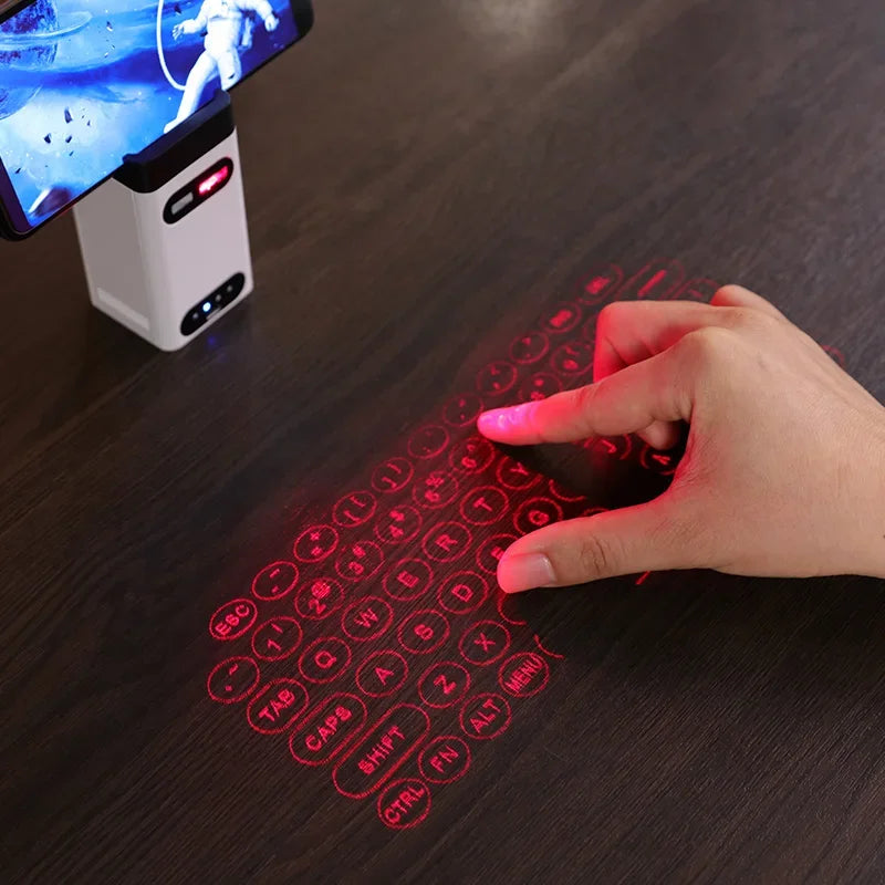Our New collection 2025 Virtual Laser Keyboard Bluetooth Wireless Touch Projector Phone Keyboards For Computer Iphone Pad Laptop With Mouse Function