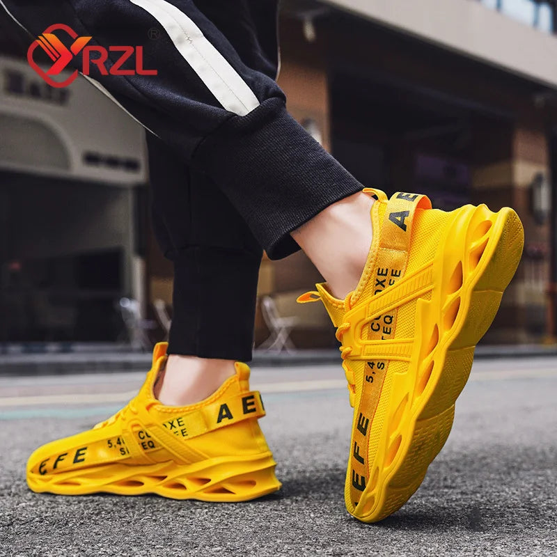 NEW 2025  Mens Sneakers Lightweight Comfortable Mesh Breathable Sneakers Men Green Casual Shoes Thick Sole Running Shoes for Men