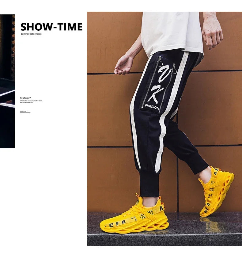 NEW 2025  Mens Sneakers Lightweight Comfortable Mesh Breathable Sneakers Men Green Casual Shoes Thick Sole Running Shoes for Men