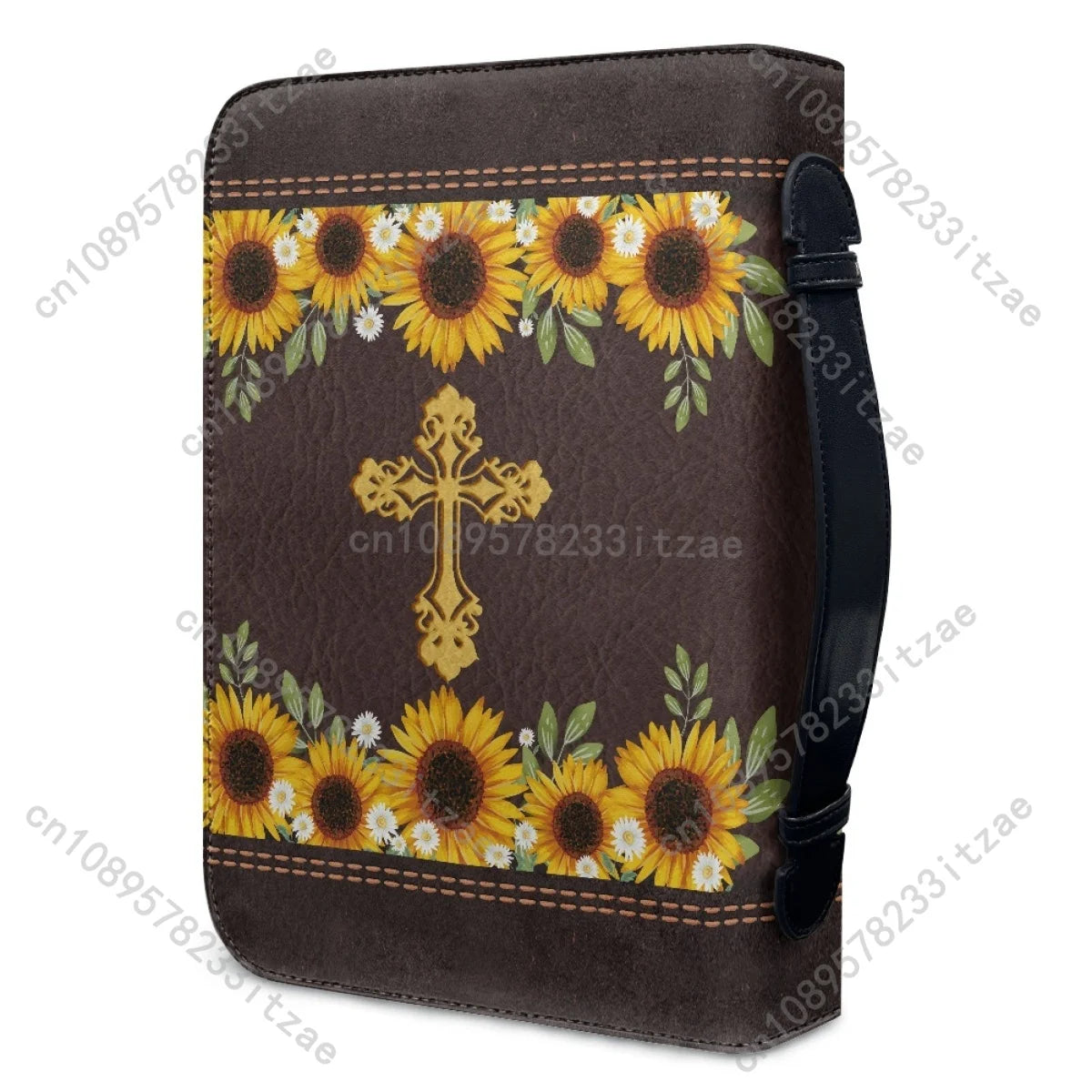 Holy Scriptures Bags Bible Hymns Printing PU Leather Handbags Carrying Book Case Study Book Holy Storage Boxes Bolsa Mujer