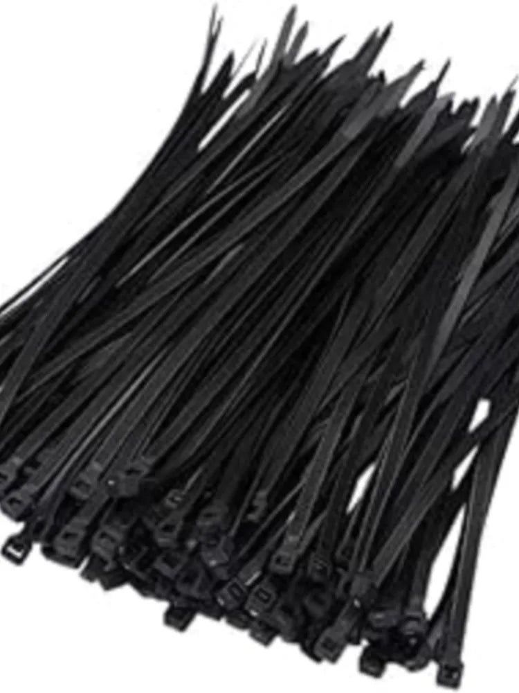 500Pcs Cable Management Assorted Industrial Supply Fasteners Plastic Wire Zip Ties Organiser Nylon Electric Cable Tie