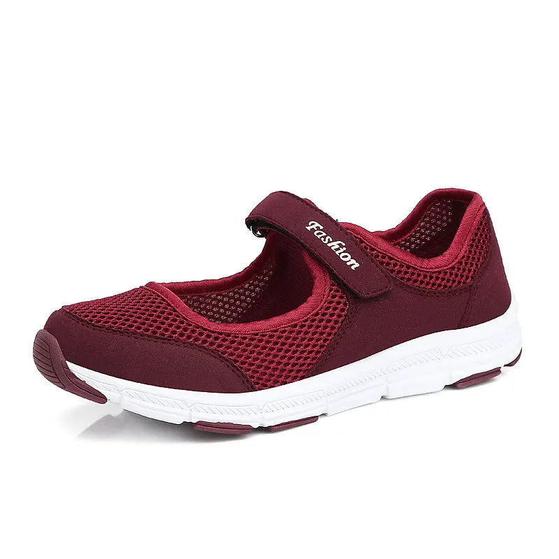 2024 Summer Women Casual Shoes Soft Portable Sneakers Walking Shoes Flat Soles for Women Breathable Slip on White Shoes
