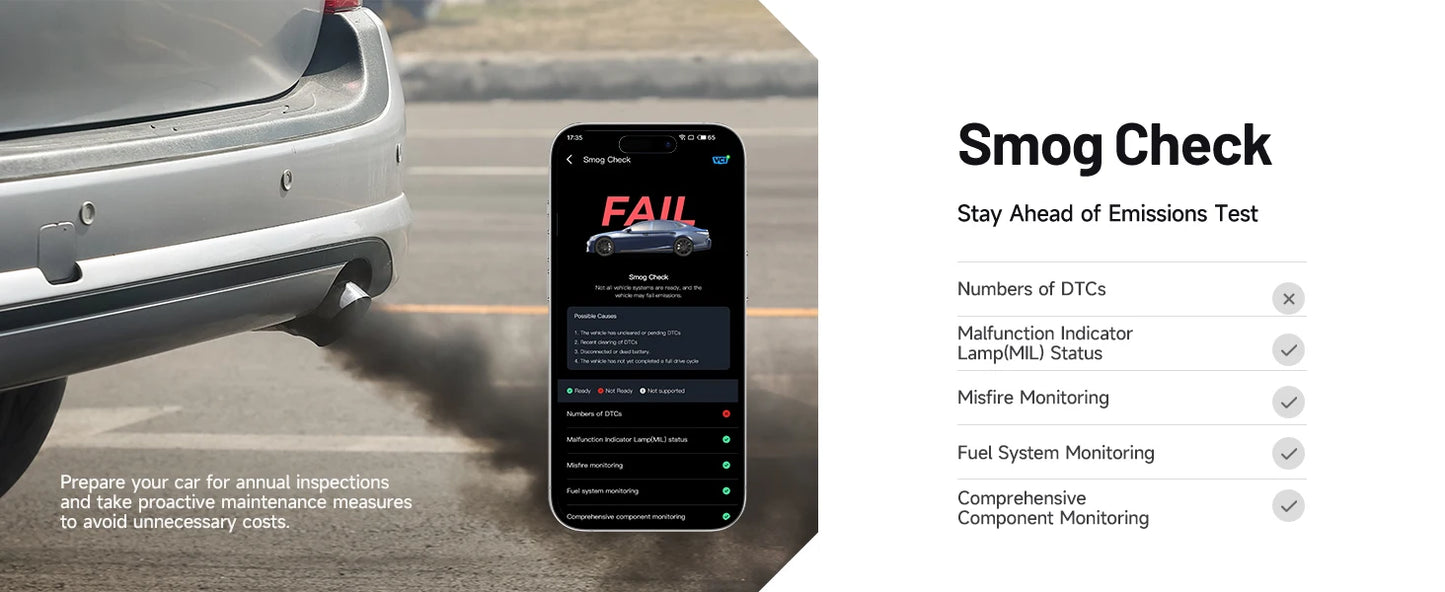 TOPDON Carpal OBD2 Scanner Bluetooth for Car All System Diagnostic Tool iOS Android Vehicle Health Check Smog Check Battery Test