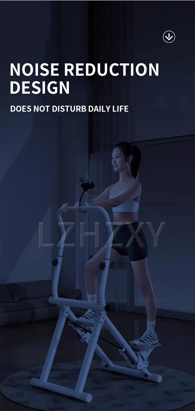 Multifunctional stair climbing machine fitness home sports mountaineering aerobic climbing equipment in situ stepping machine