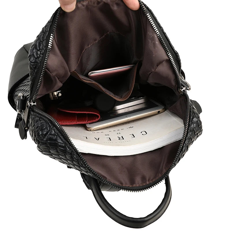 Brand New Collection 2024-2025 Luxury Women's Designer Brand Backpack With Large Capacity And Multifunctional Travel Backpack High Quality Leather Girl Mochila FREE SHIPPING
