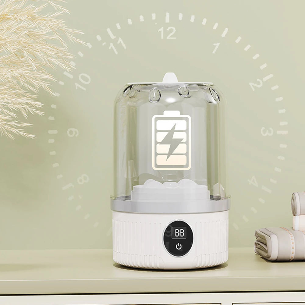 Mini Underwear Washer Rechargeable 1L Electric Socks Washing Machine Household Small Wireless Portable Laundry Underwear Cleaner