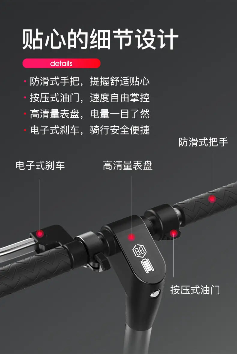 New 2025 Moped Folding Intelligent Mini Adults Electric Bike Lithium-ion Batteries Light and Convenient Electric Scooter