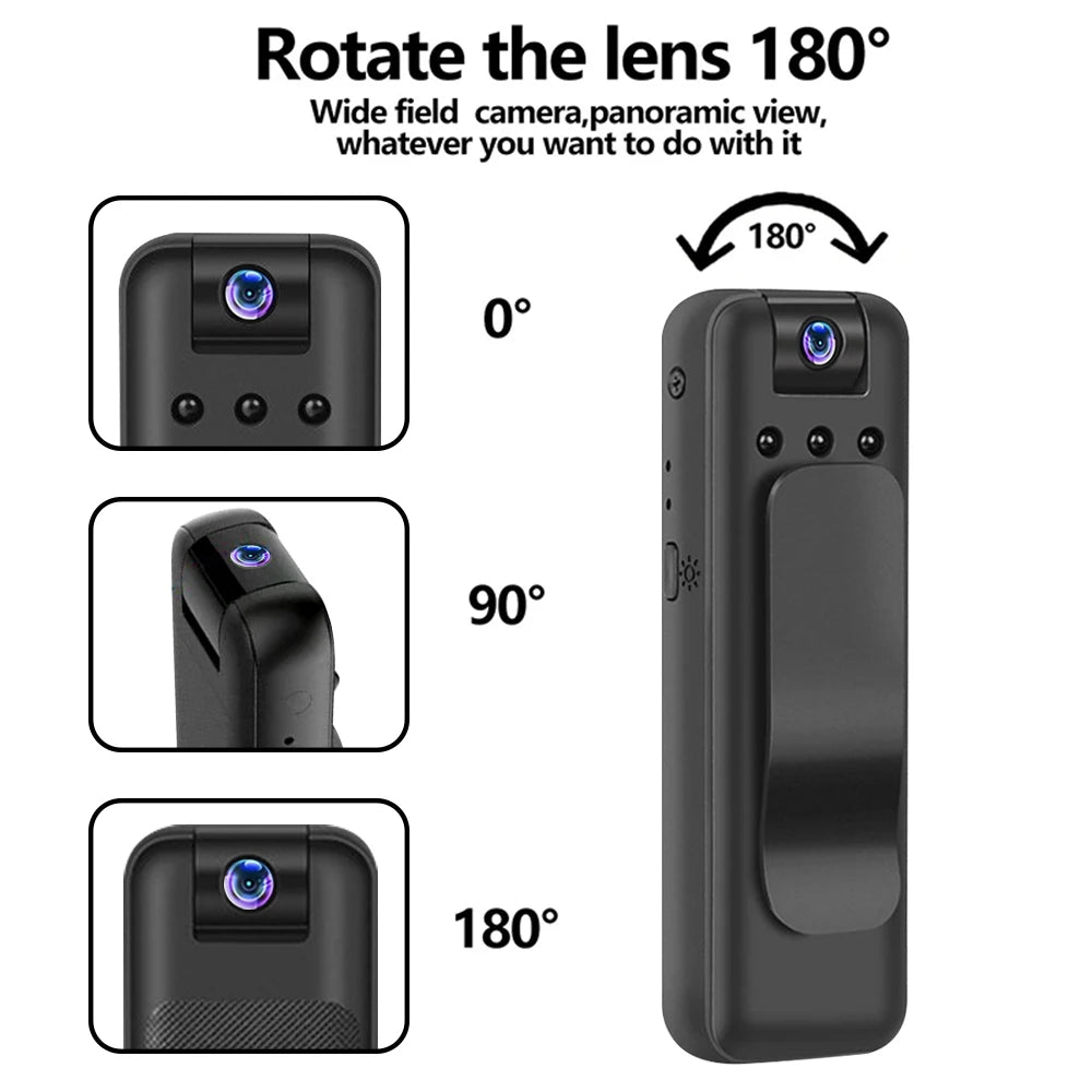 M8 HD 1080P Mini Camera Portable Small Digital Video Recorder Police Body Cam  Infrared Night Vision Camcorder Sports DV