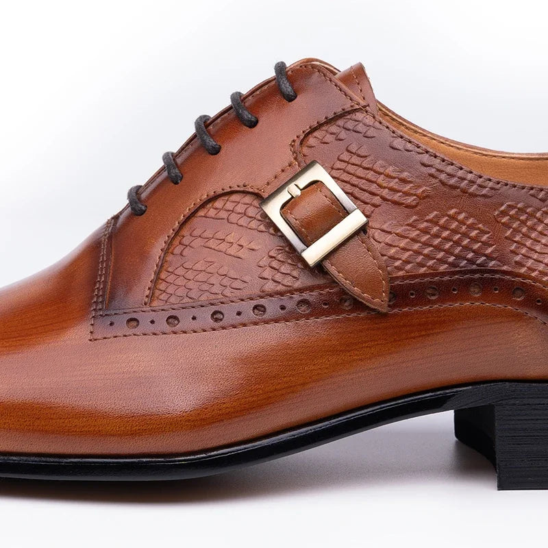 2024 Man Business Male Shoes Fashion Wedding Dress Formal Shoes Genuine Leather Social Shoe Oxford Elegant Man Dress Party Shoes 10% OFF and free shipping