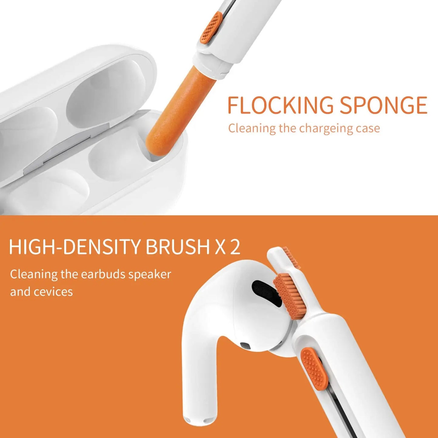 8 in 1 Keyboard Cleaning Brush Kit Phone Stand Earphone Cleaning Pen for Airpod 1 2 3 Cleaning Tool for Computer/MacBook/iPad