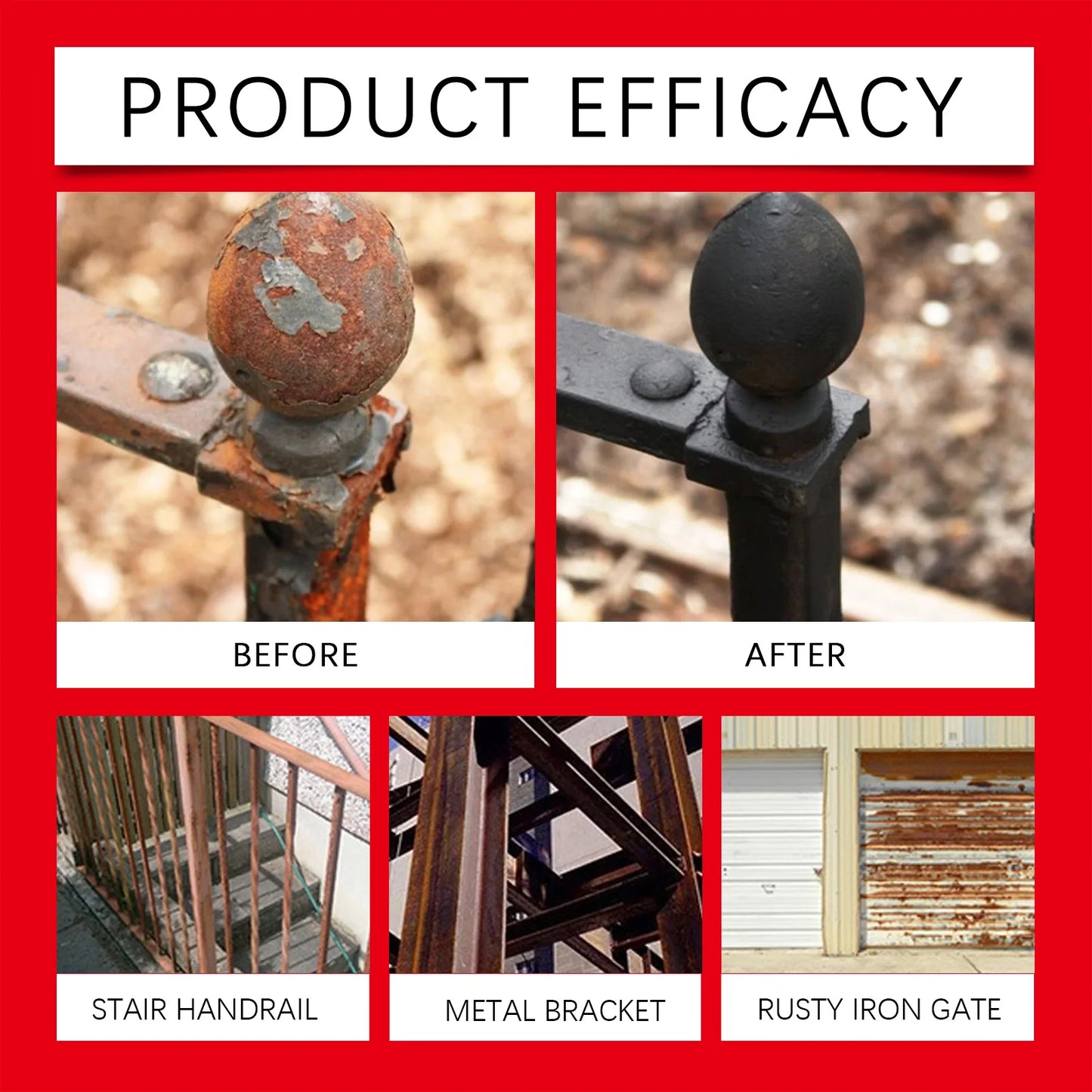 Metal rust conversion agent, rust removal, bright protection, anti-corrosion conversion, renovation coating surface buy one and get a free laptop stand