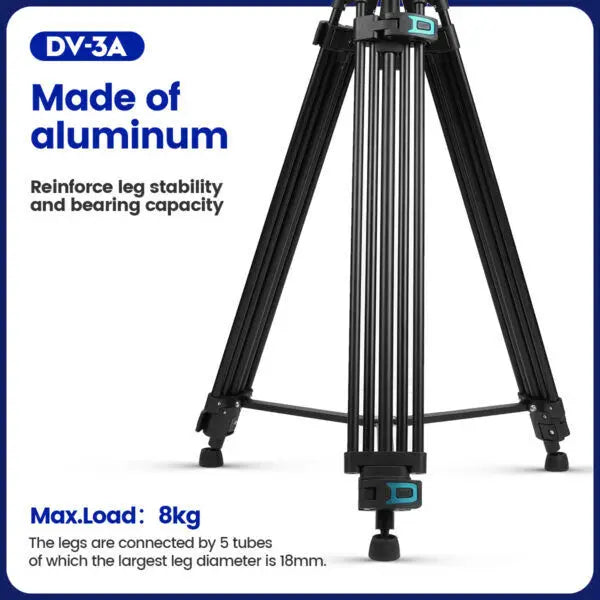 AMAZONY 360° Fotopro Tripod DV-3A Aluminum Adjustable Tripod For Travel And Work