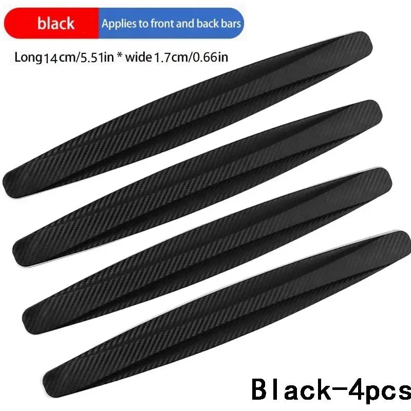 6/4 Piece Car Anti-collision Protection Strip Auto Front Rear Bumper Corner Protector Guard Decoration Strip for Car Accessories