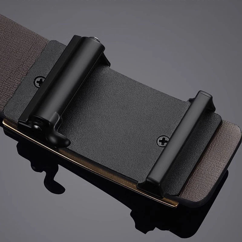 Stylish Men's PU Leather Belt - Fashion Belts for Daily Life, Leisure, Party, Festival, Work, and Business Automatic Buckle