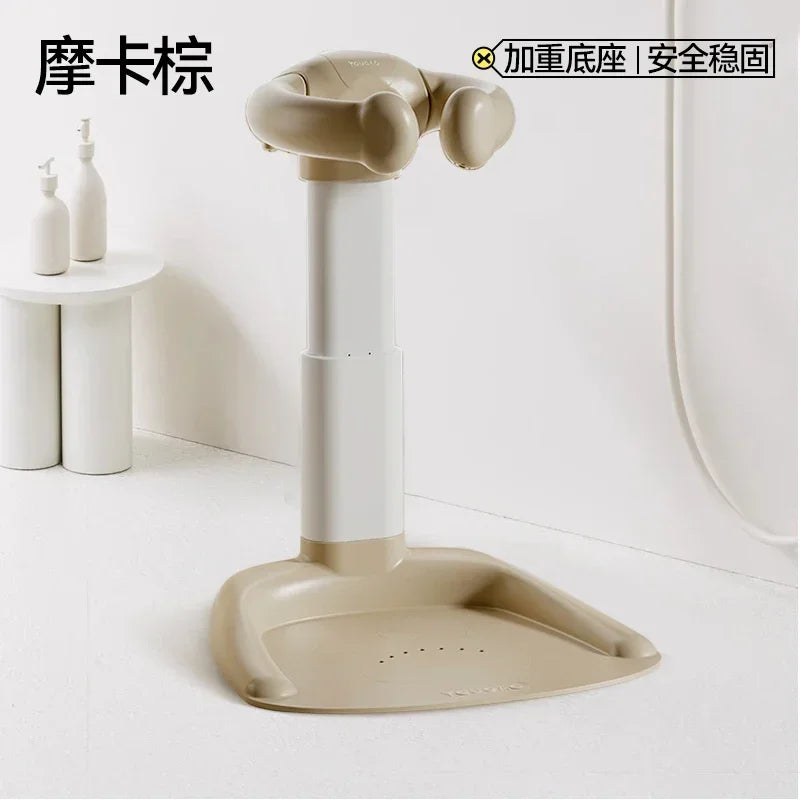 Cartoon Bear Baby Bathtub with Stand, Children's Baby Standing Bath, Baby Rinse Butt Holder, Toddler Stand Bath Tub Showers