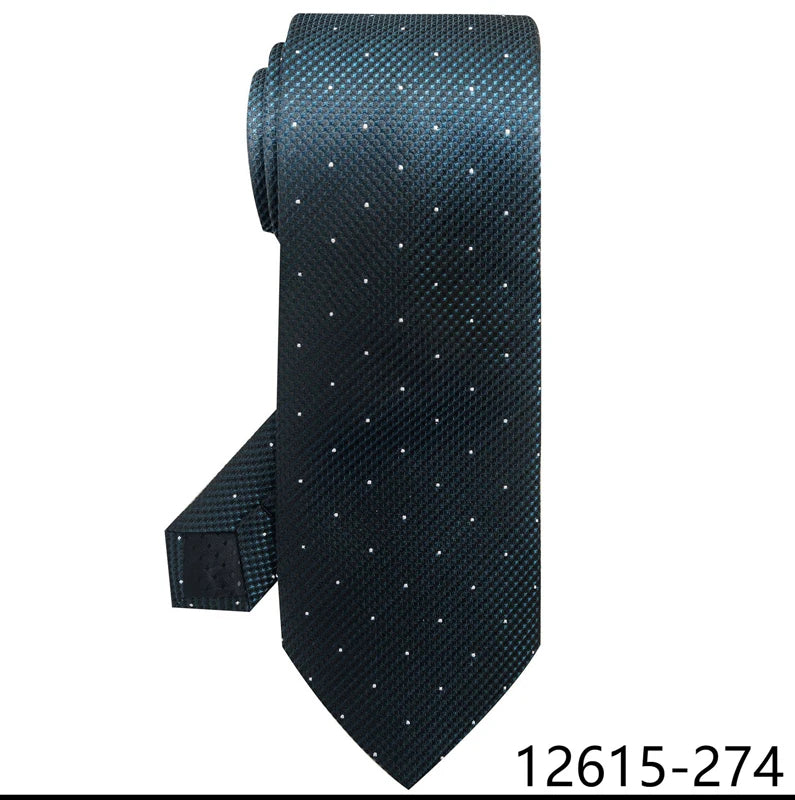 100% Silk Brand Tie Men High Grade Hot sale Woven Silk Gravatas Beige Suit Accessories Men Polka dot  Easter Day Necktie Cravate