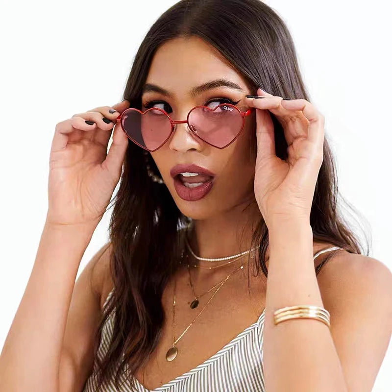 2024 Heartbreaker Sunglasses Women Quay Brand Designer Fashion Sexy  Sun Glasses for Women Retro Sweet Ladies Eyewear Female UV400