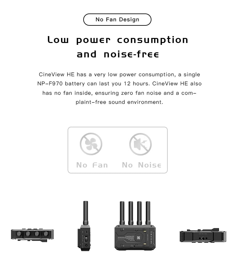 Accsoon CineView HE 2.4Ghz 5Ghz Dual Band Wireless Video Transmitter Receiver Multi-Spectrum Wireless Video Transmission System