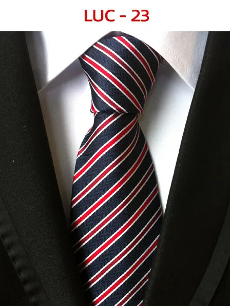 8cm Men's Tie Silk Plaids Floral Luxury Necktie Striped Ties For Men Business Formal Dresses Wedding Accessories Boy Tie