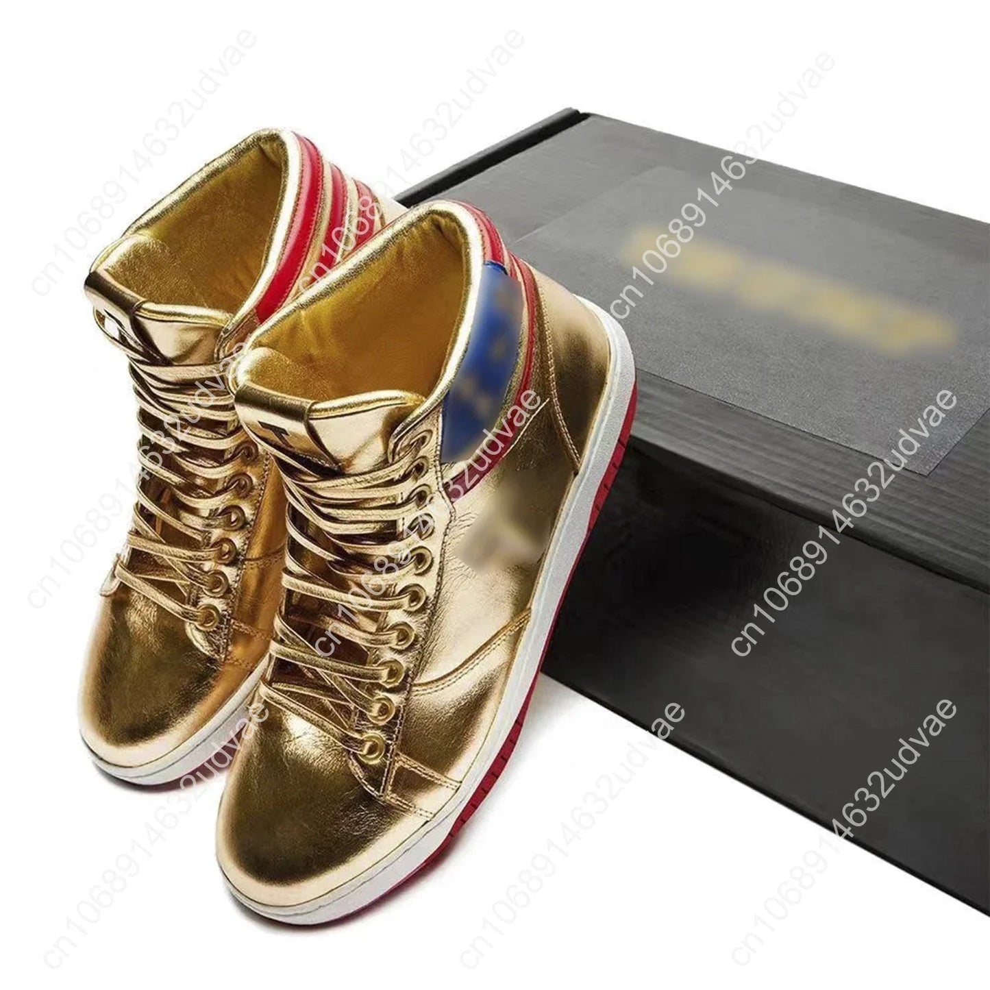 2024-2028 MAGA Trump Gold Silver Sneakers Never Surrender Donald Gold Trump Shoes 2024 MAGA Never Surrender Shoe Sneaker Basketball Mens Womens Casual Boots Road Shoe Big Size 47 48