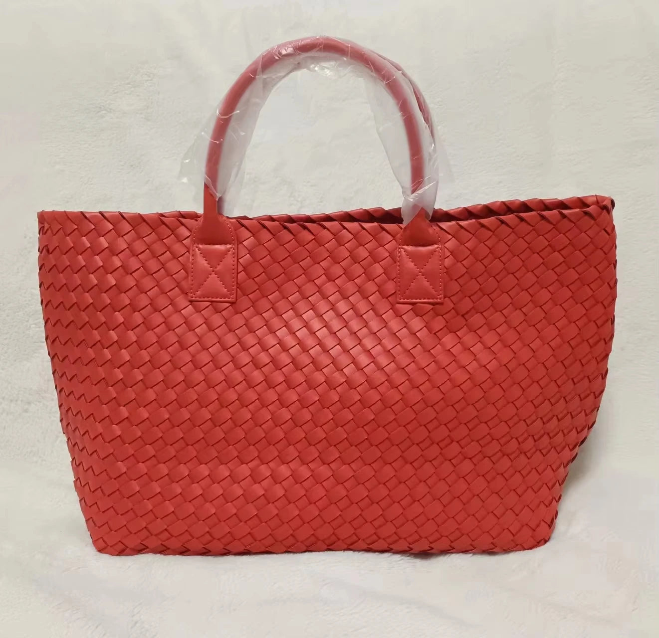 Luxury Woven Tote Women's Handbags Designer Large Shoulder Bags for Women 2025 Fashion PU Shopper Purses Composited Bags Clutch