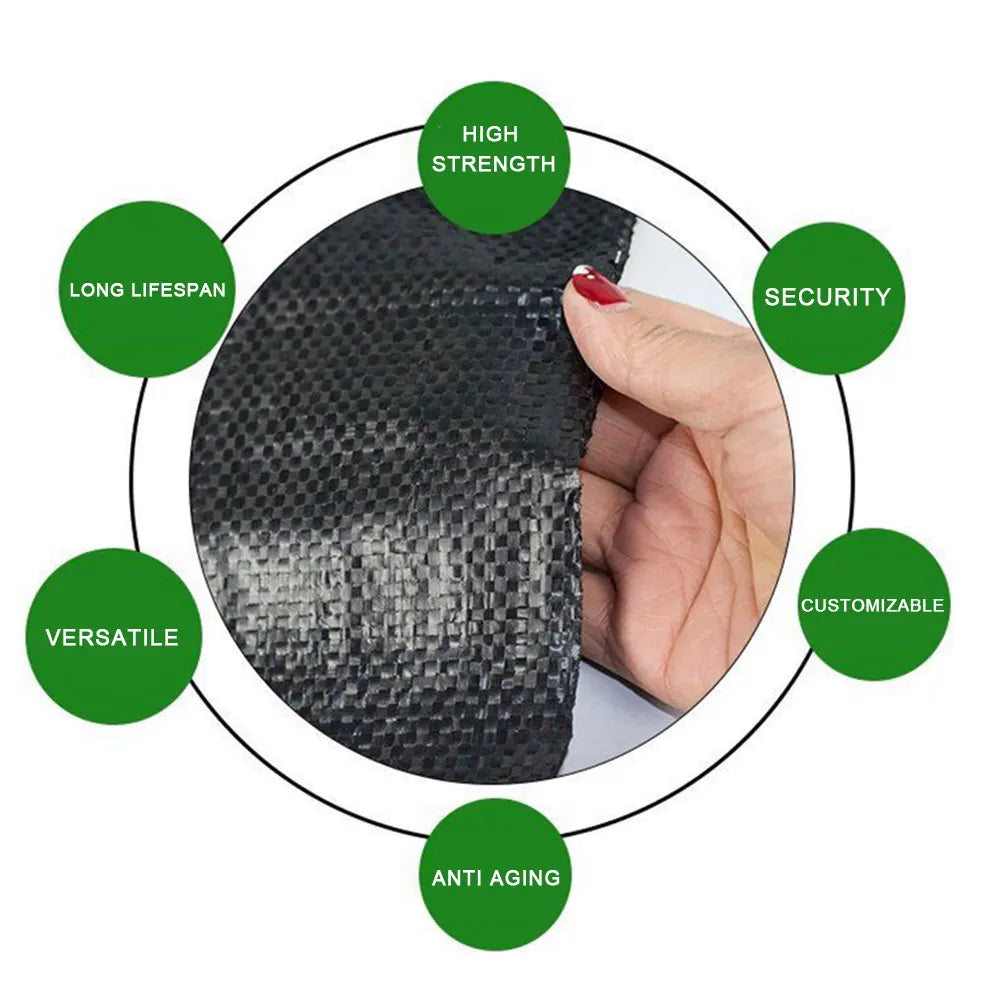 NEW 2024 5m/10m Garden Landscape Outdoor Driveway Decking Membrane Agriculture Flower Bed Easy Install Weed Control Fabric Anti UV Border
