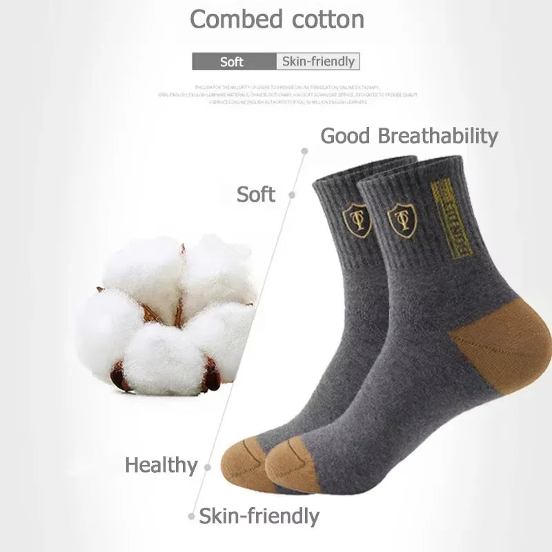 Big Big Sale NOW in AMAZONY EPIC 10 Pairs Breathable Cotton Sports Stockings Men Bamboo Fiber Autumn and Winter Men Socks Sweat Absorption Deodorant Business Sox