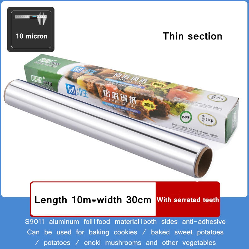 BBQ Aluminum Foil Oven Home Economical Packaging Air Fryer Tin Foil Barbecue Meat Baking Tray Paper Kitchen Baking Grease Paper