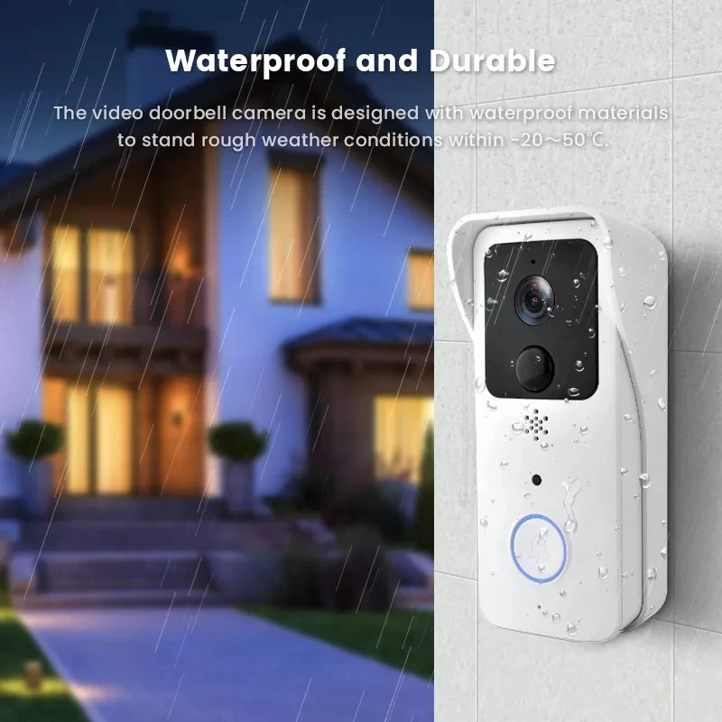 5GHz 2.4GHz Wireless WIFI Doorbell 1080P Video Intercom Door Bell with Camera Tuya Smart PIR Motion Detection Home Security Bell