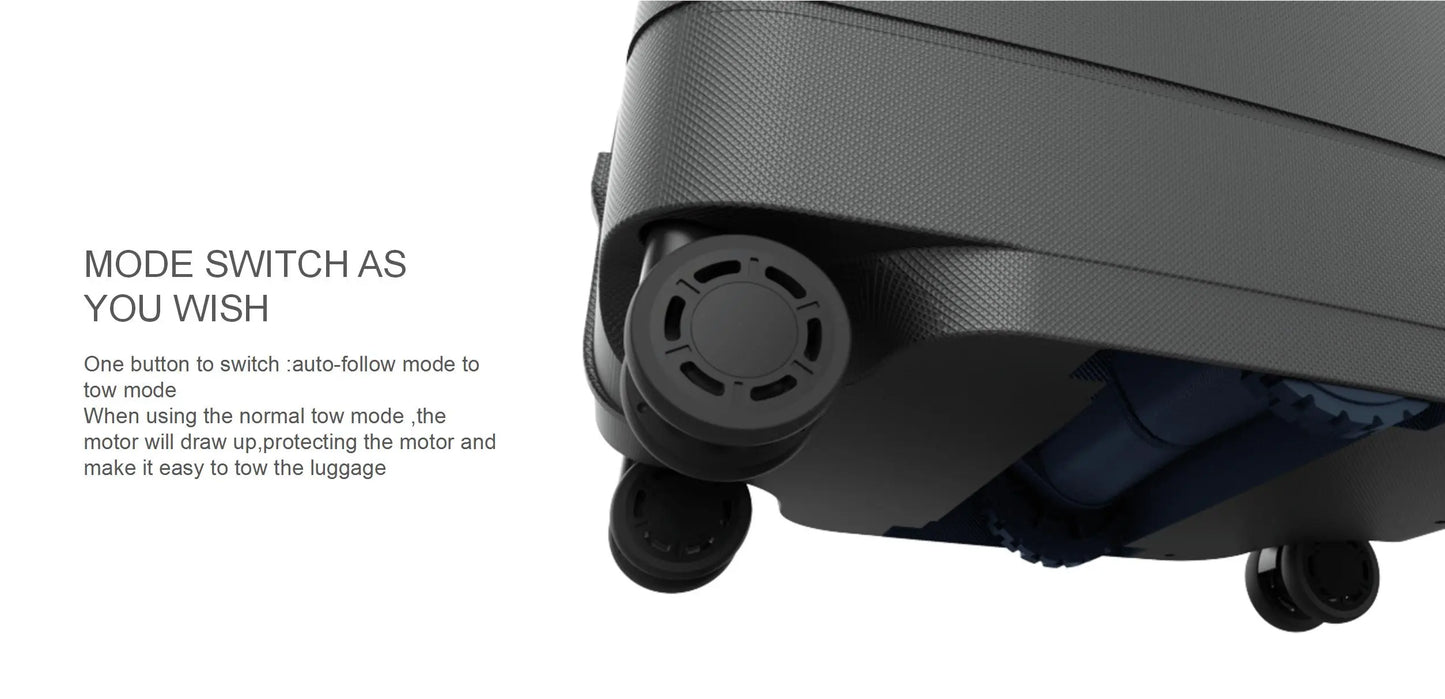 Airwheel Smart Following Suitcase SR5 20 Inch Smart Auto Follow Luggage Aluminum Carry On Smart Suitcase Travel Bags Trolley