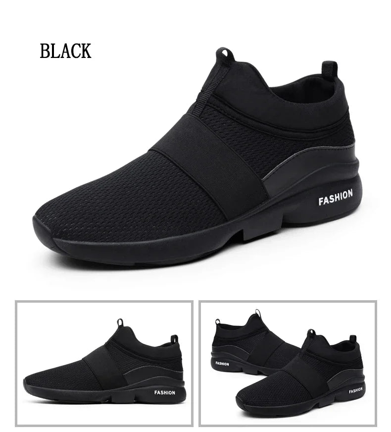 2025 Men Casual Shoes Sneakers Fashion Loafers Comfortable Mesh Mens Shoes Footwear Lightweight Walking Shoes White Size 46 Big Big SALES Now