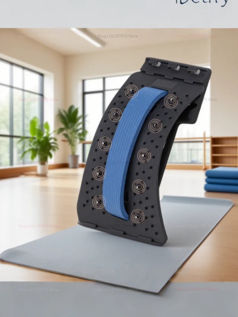Lumbar Back Stretcher Multi-Level Adjustable Massager Waist Neck Fitness Lumbar Cervical Spine Cervical Spine Support Massager
